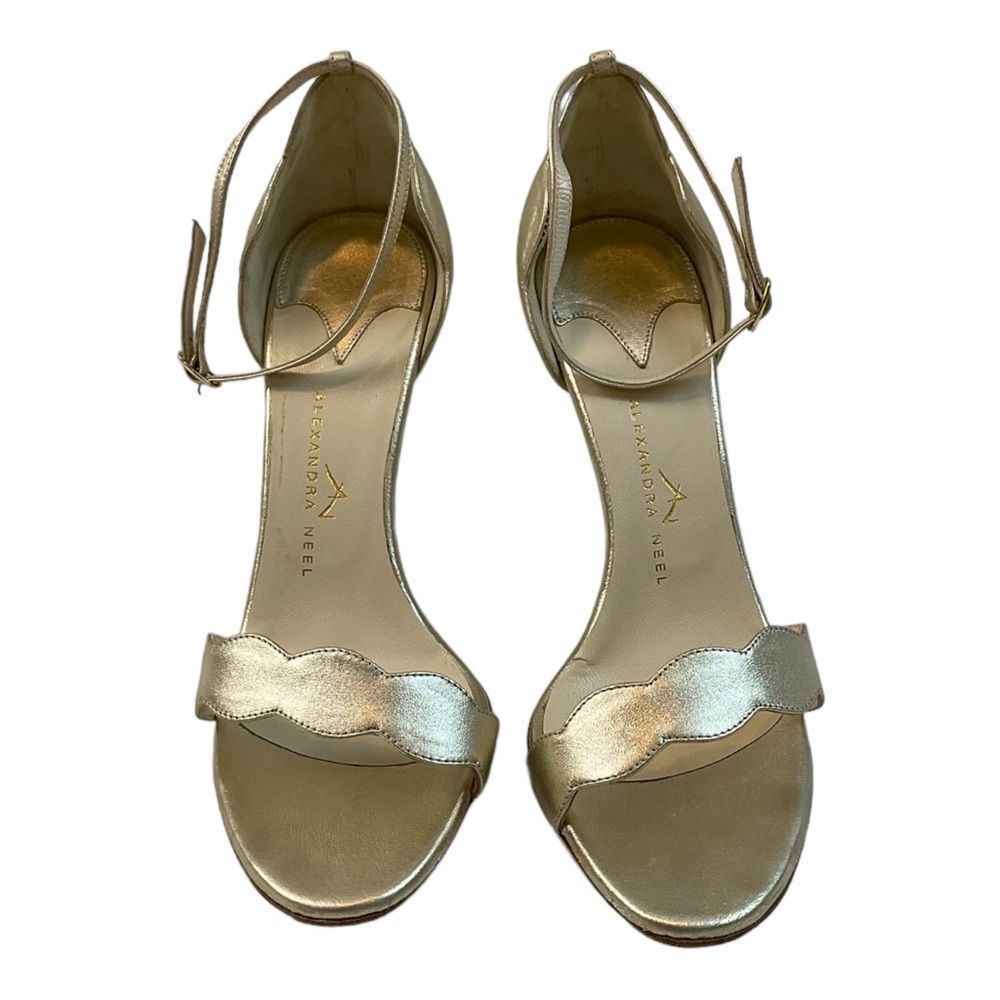 Women’s Alexandra Neel  Gold Sandal Heel .Size 37.5